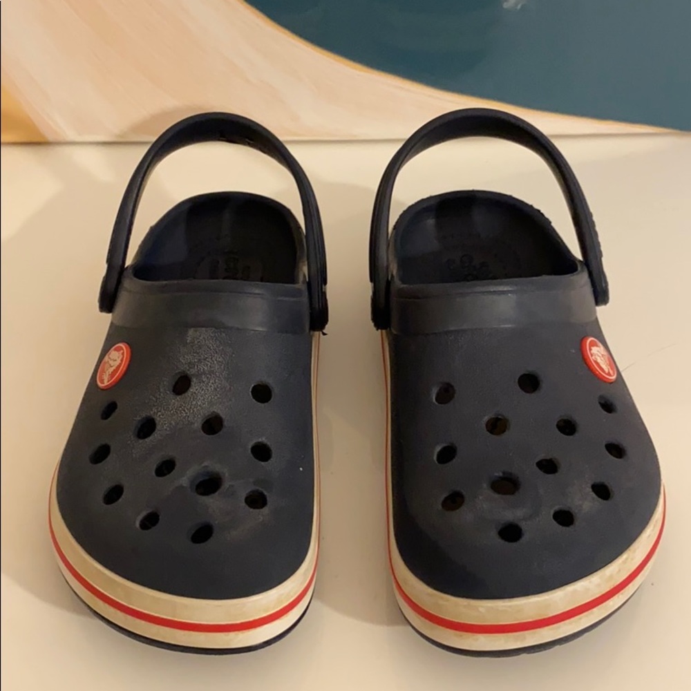 Navy CROCS, size 11